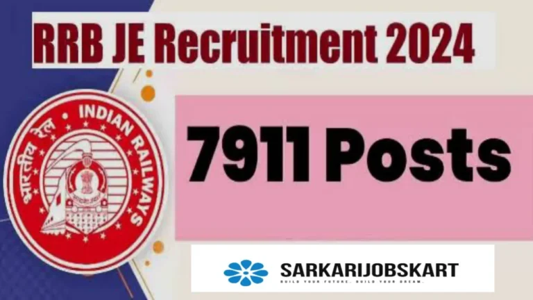 RRB JE Recruitment 2024